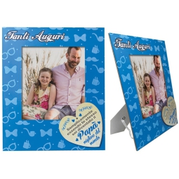 PORTAFOTO PAPA' IN FIBRA DI LEGNO 23X27CM