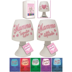 LAMPADA MAMMA 19CM A BATTERIA CON LUCE ROTANTE