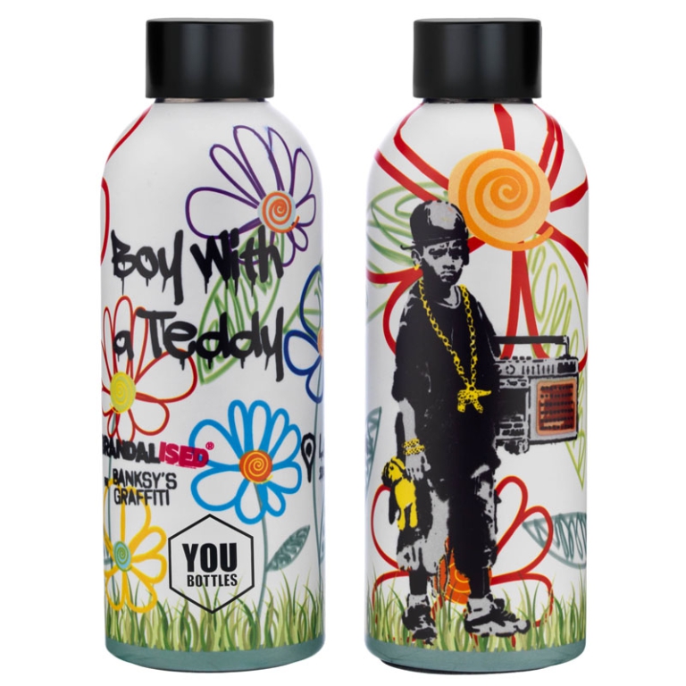 BORRACCIA TERMICA 500ML  BOY WHITH A TEDDY