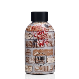 BORRACCIA TERMICA 300ML  MAKE LOVE NOT WAR