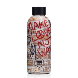 BORRACCIA TERMICA 500ML  MAKE LOVE NOT WAR