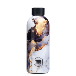 BORRACCIA TERMICA 500ML  GOLD MARBLE