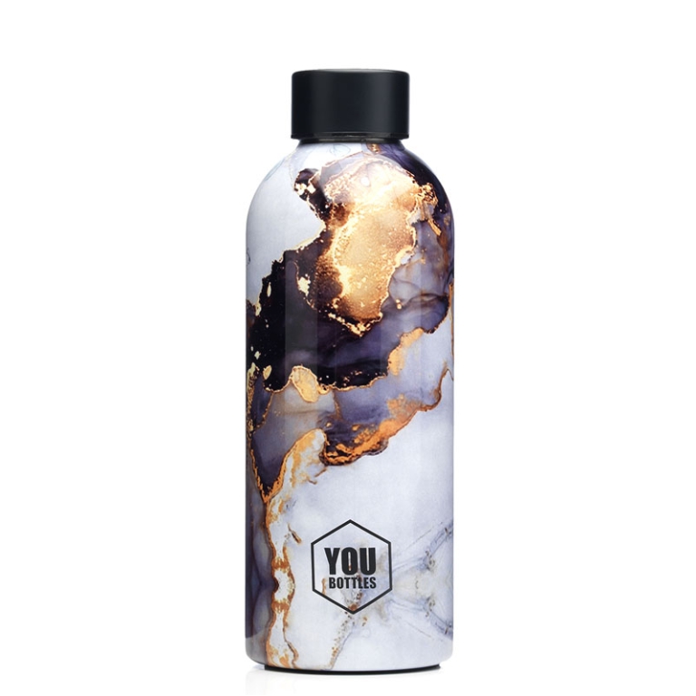 BORRACCIA TERMICA 500ML  GOLD MARBLE