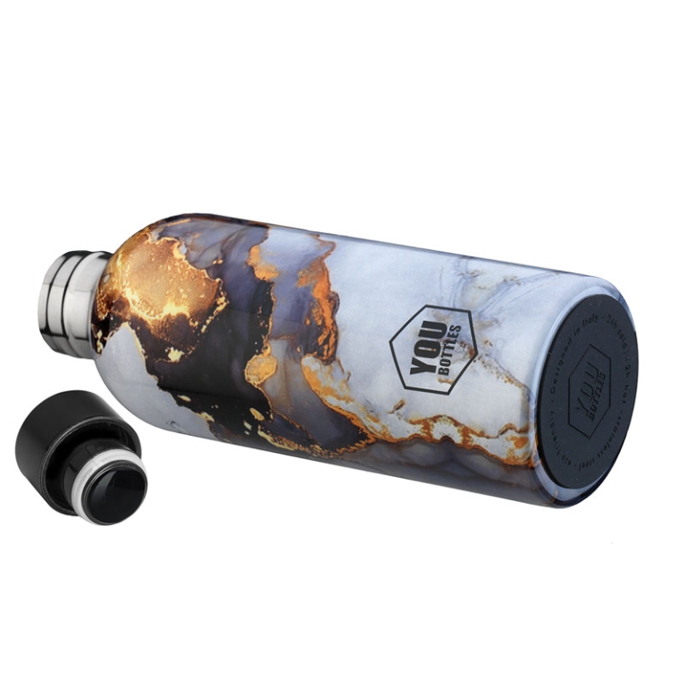 BORRACCIA TERMICA 500ML  GOLD MARBLE 2
