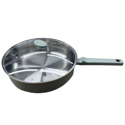 TEGAME IMANICO 28X7,5CM  C/COP. INDUZIONE SALVIA