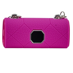 CUFFIE WIRELESS HI-FI C/CUSTODIA MINI BORSA FUCSIA