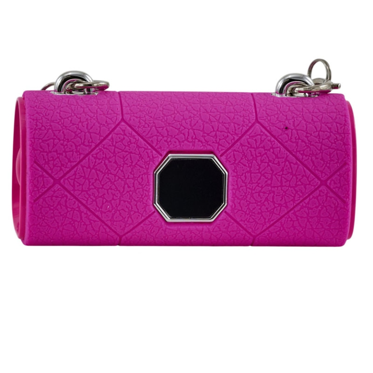 CUFFIE WIRELESS HI-FI C/CUSTODIA MINI BORSA FUCSIA