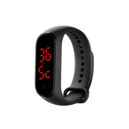 OROLOGIO FITNESS CON     TERMOMETRO CONTATTO NERO