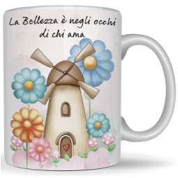 TAZZA MUG DEBORA BEE LA  BELLEZZA E' NEGLI OCCHI