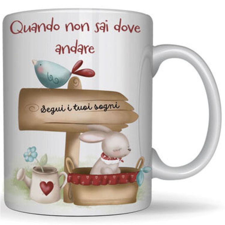 TAZZA MUG DEBORA BEE QUANDO NON SAI DOVE ANDARE