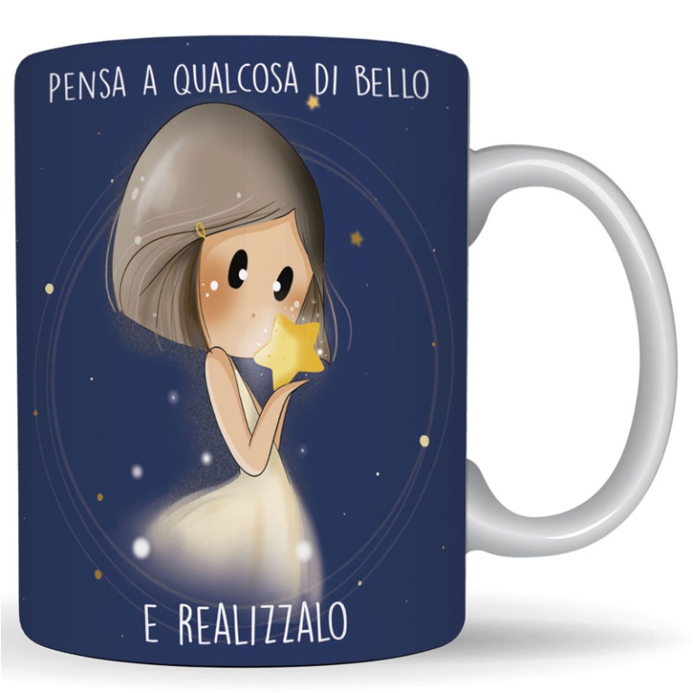 TAZZA LE BUBINE PENSA A  QUALCOSA DI BELLO