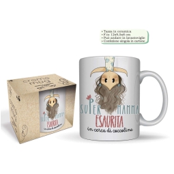 TAZZA MUG SUPER MAMMA ESAURITA LE BUBINE