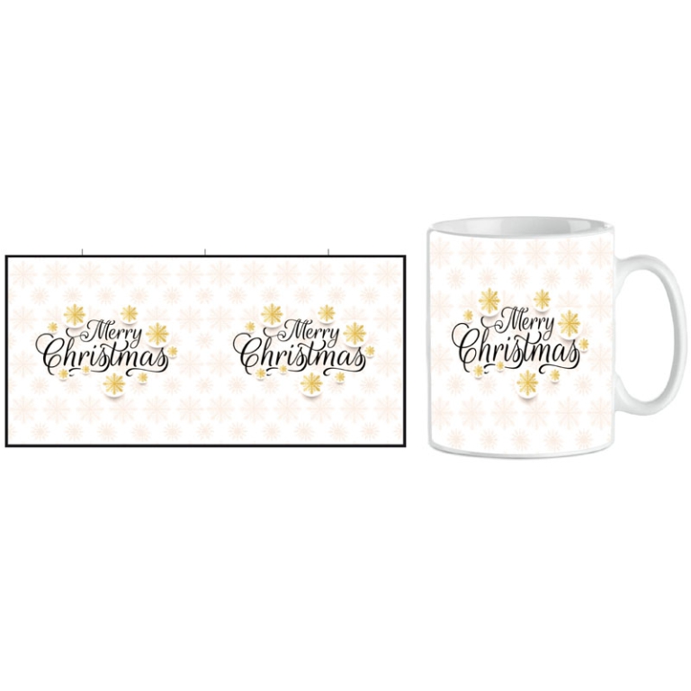 TAZZA MUG XMAS MERRY CHRISTMAS STELLINE