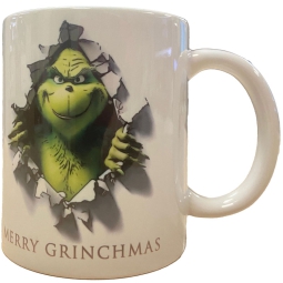 TAZZA MUG XMAS GRINCH CHE BUCA LA TAZZA