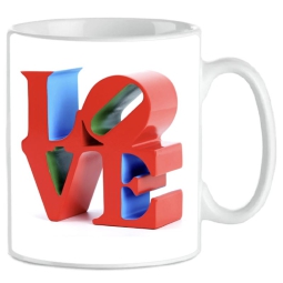 TAZZA MUG SCRITTA LOVE 3D