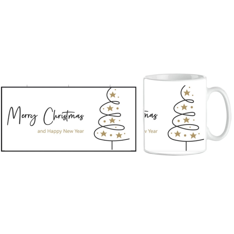 TAZZA MUG XMAS MERRY XMAS ALBERO STILIZZATO