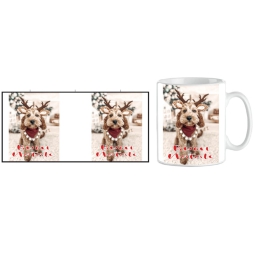 TAZZA MUG XMAS CAGNOLINO RENNA BUON NATALE