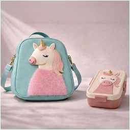 ZAINO TERMICO+BOX PORTA PRANZO UNICORNO MY FOREVER