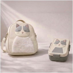 ZAINO TERMICO+BOX PORTA PRANZO GATTO MY FOREVER