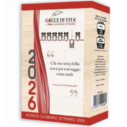 CALENDARIO LETTERARIO GOCCE DI VITA 2026 RICARICA