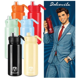 BORRACCIA TERMICA 1L     DOLCEVITA COLORI ASSORTITI