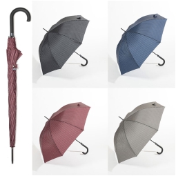 OMBRELLO UNISEX LUNGO RIGHE GESSATO AUTOMATICO