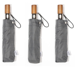 OMBRELLO UOMO MINI QUADRI 10A ANTIVENTO APRI-CHIUD