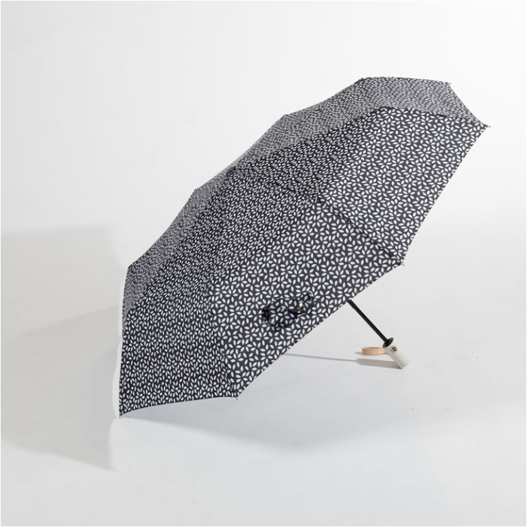 OMBRELLO DONNA MINI FANT.BIANCO NERO APRI/CHIUDI 3