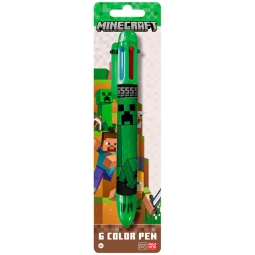 PENNA 6 COLORI MINECRAFT 6X21CM
