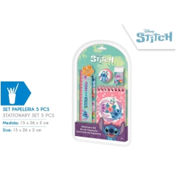 SET CANCELLERIA 5PZ STITCH 15X26CM