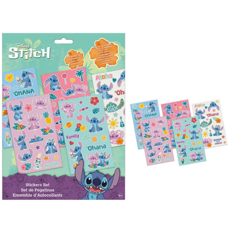 SET STIKERS STITCH 21X30CM