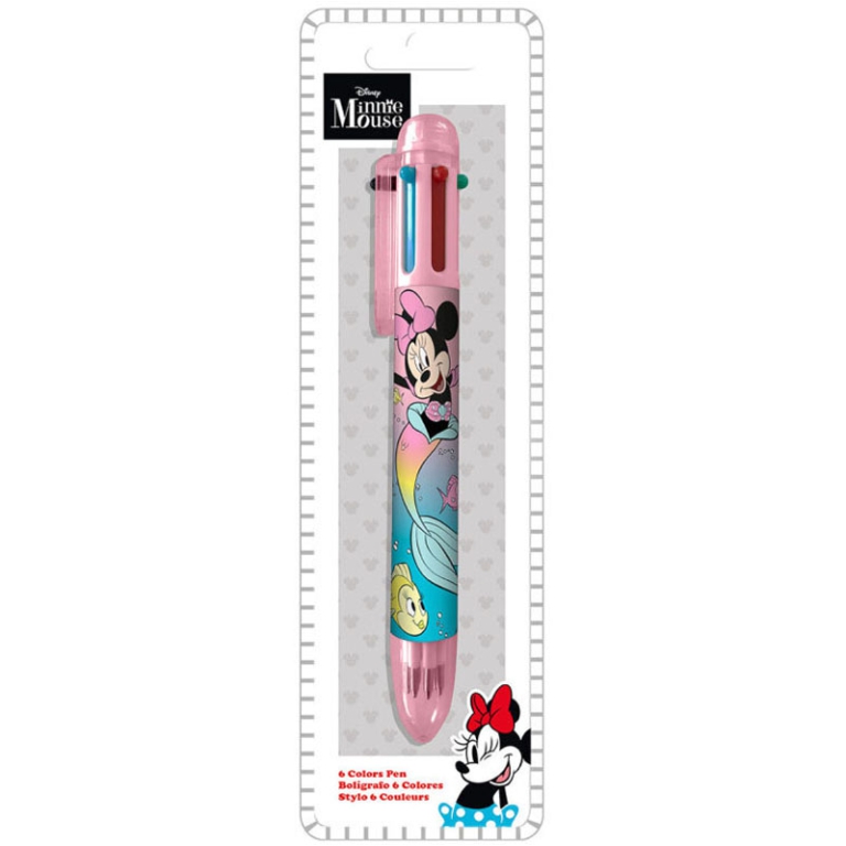 PENNA 6 COLORI MINNIE    6X21CM