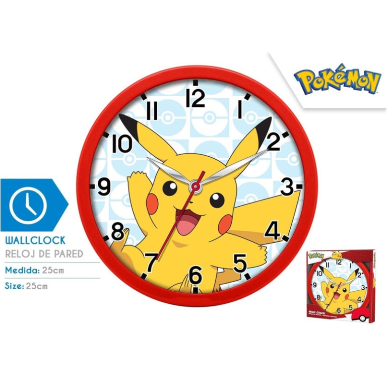 OROLOGIO DA PARETE POKEMON 24,5CM