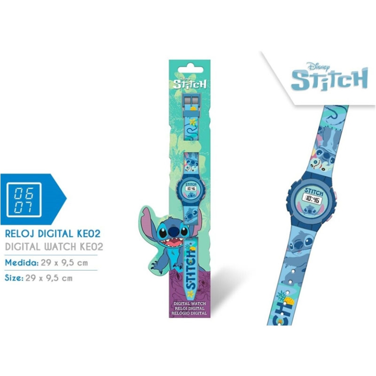 OROLOGIO DA POLSO DIGITALE STITCH 29X9,5CM