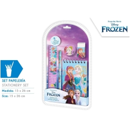 SET CANCELLERIA 5PZ FROZEN 15X26CM