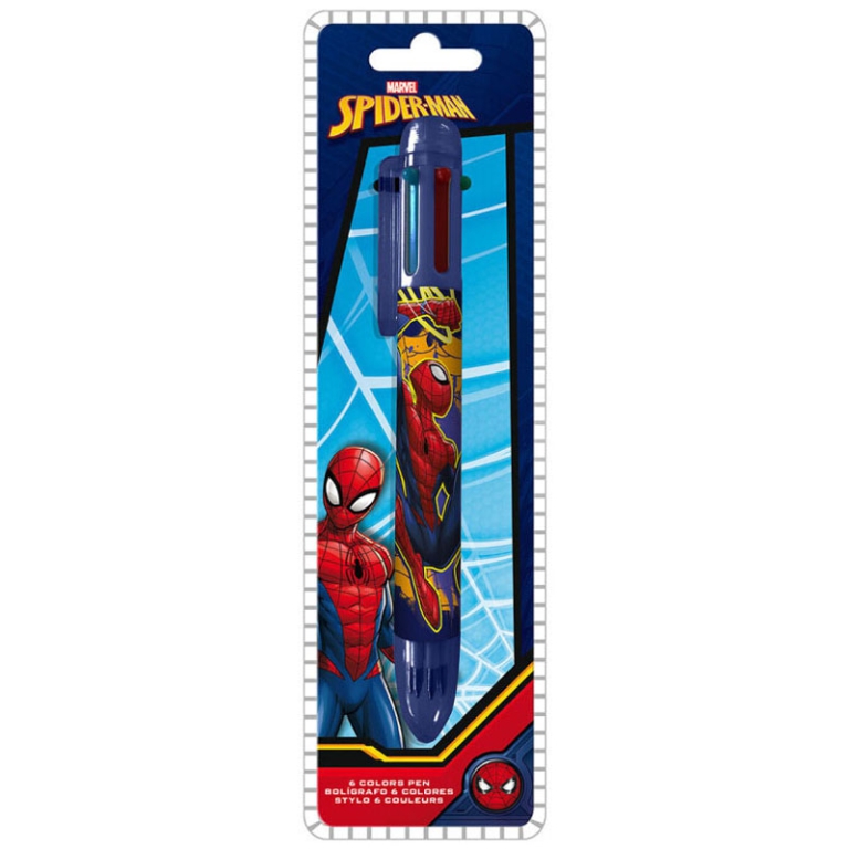 PENNA 6 COLORI SPIDERMAN 6X21CM