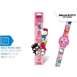 OROLOGIO DA POLSO DIGITALE HELLO KITTY 29X9,5CM