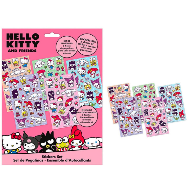 SET STIKERS HELLO KITTY  21X30CM