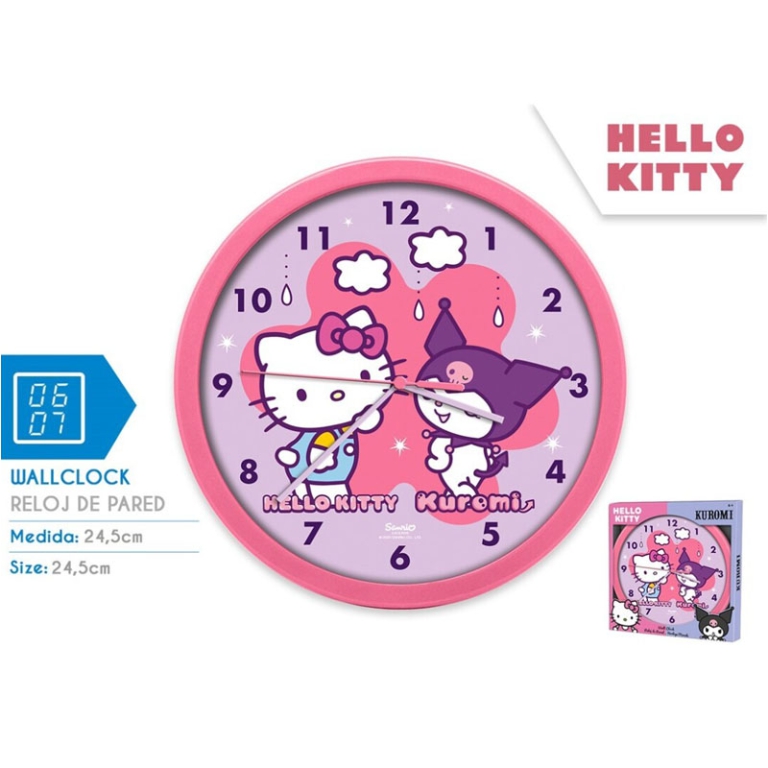 OROLOGIO DA PARETE HELLO KITTY 24,5CM