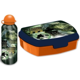 LUNCHBOX+BORRACCIA ALLUMINIO 500ML DINOSAURO