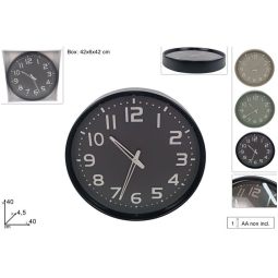 OROLOGIO DA MURO D40CM   COLORI ASSORTITI