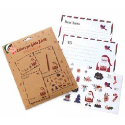 LETTERINA BABBO NATALE 5PZ 15X21CM