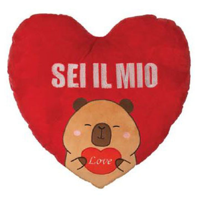 CAPYBARA PELUCHES CUORE  19X20CM