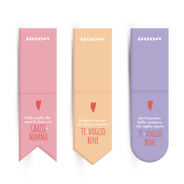 SEGNALIBRO MAMMA MAGNETICO SET 3PZ 4,4CM 2