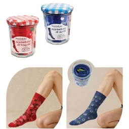 CALZE COLORATE VASETTO   MARMELLATA SOGGETTI ASSORTITI