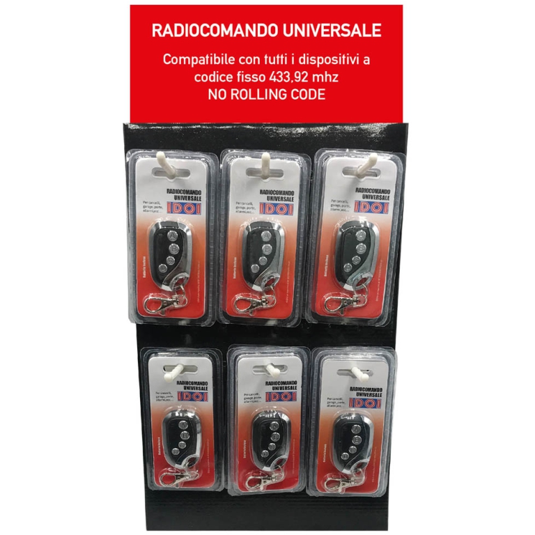 RADIOCOMANDO UNIVERSALE  MULTIFREQUENZA 4 VIE 3