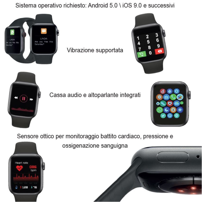 OROLOGIO SMARTWATCH      T500 2