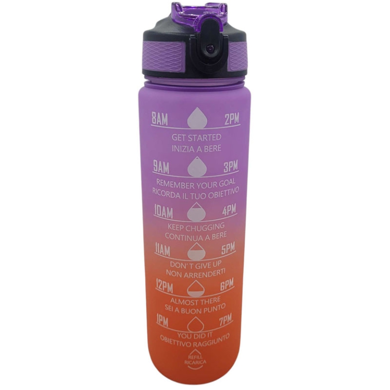 BORRACCIA MOTIVAZIONALE  1LT VIOLA/ARANCIONE