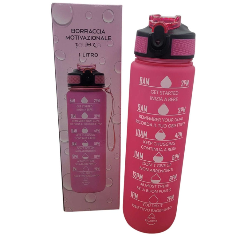 BORRACCIA MOTIVAZIONALE  1LT FUCSIA 5