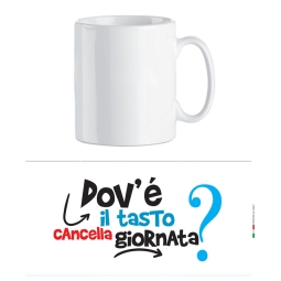 TAZZA TASTO CANCELLA GIORNATA 9,5CM